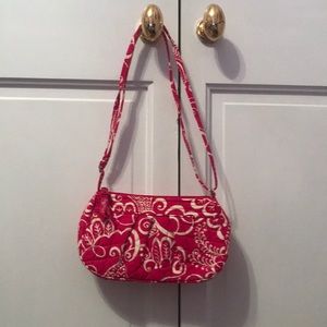 Vera Bradley Pink and White Mini Bag